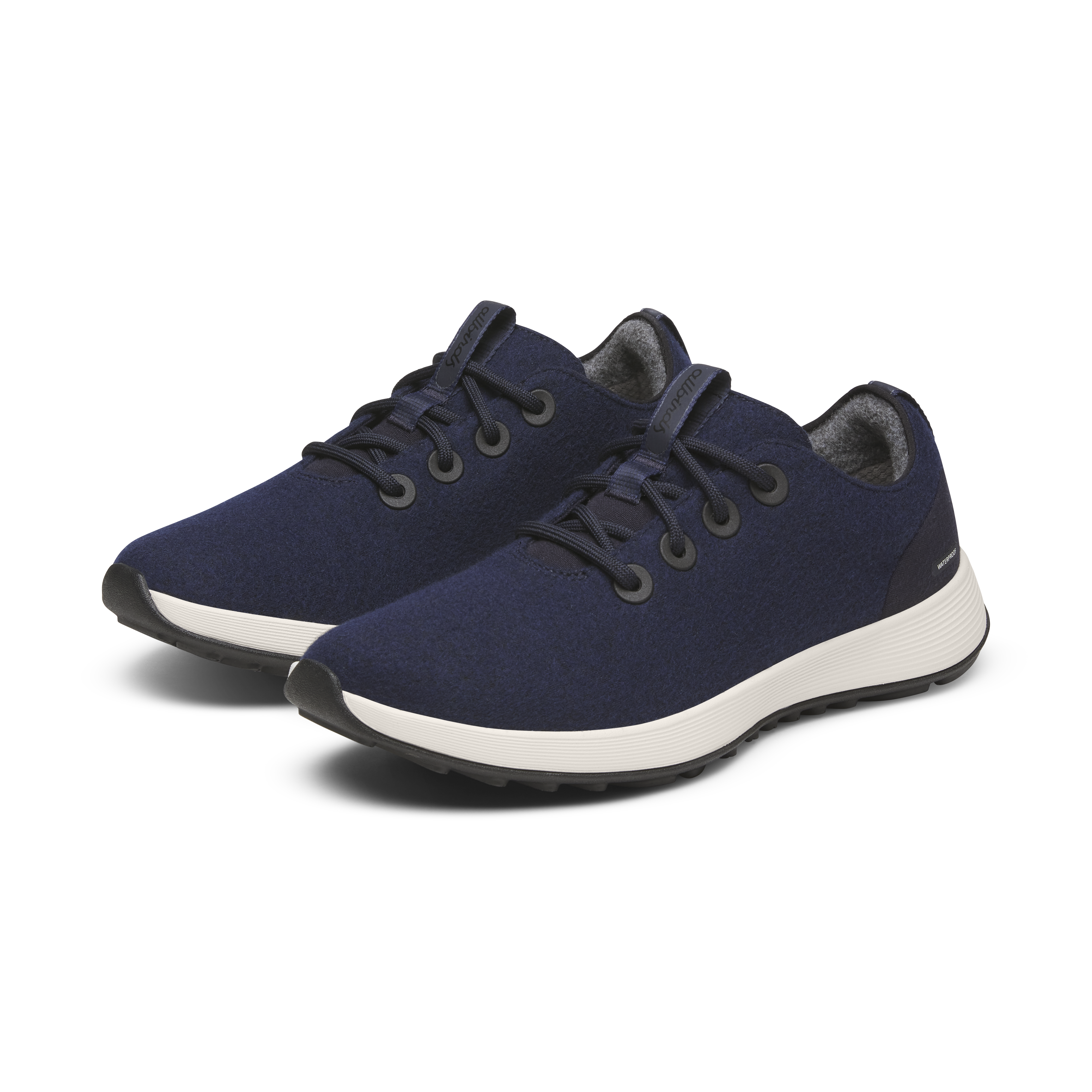 Men's Wool Runner NZ Waterproof - Dark Navy (Natural White Sole) - Image 5