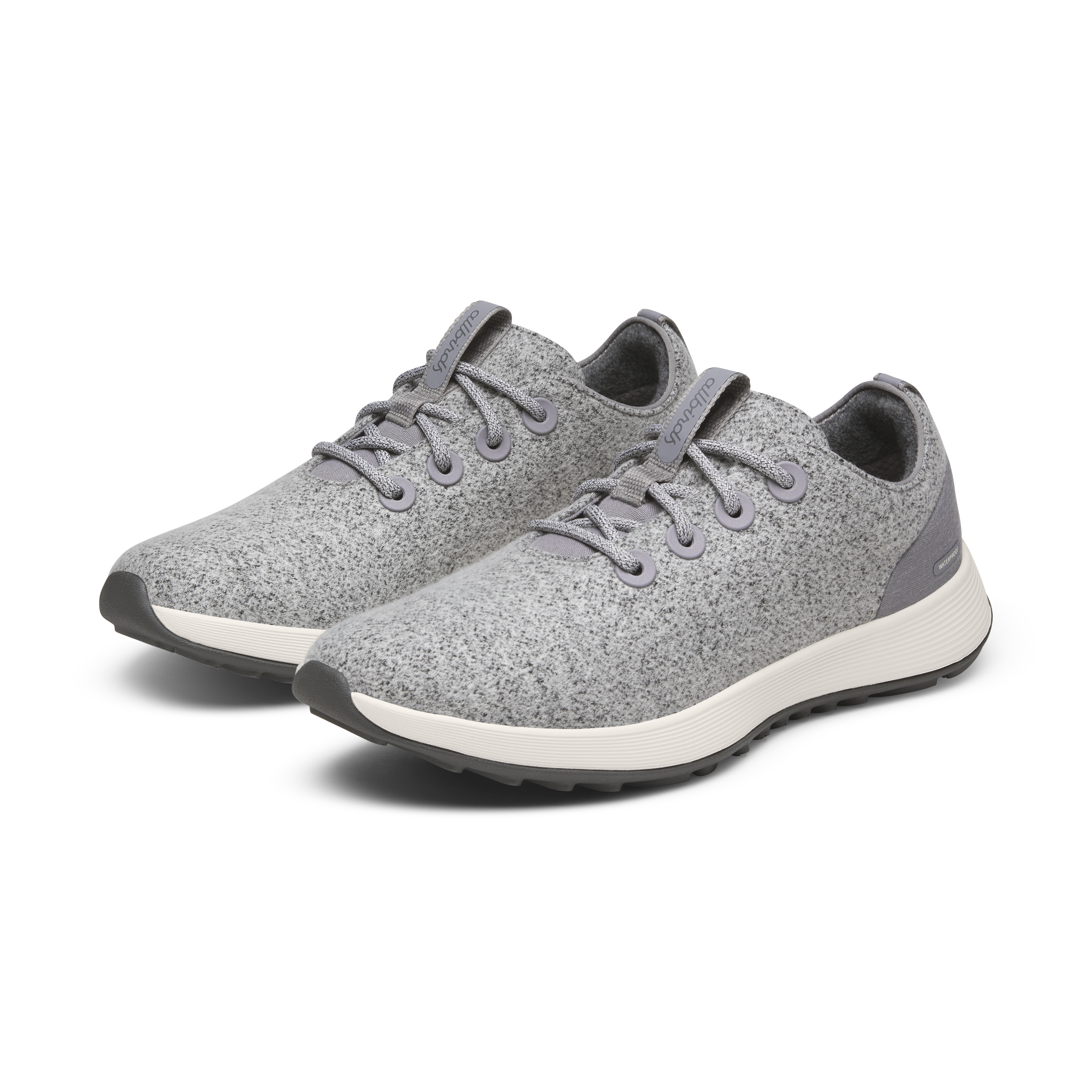 Men's Wool Runner NZ Waterproof - Medium Grey (Natural White Sole) - Image 5